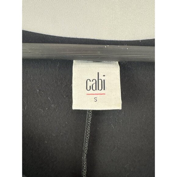 Cabi Black V-Neck Long Sleeve Top With Front Twist Detail Size S Rayon & Spandex - Picture 4 of 6